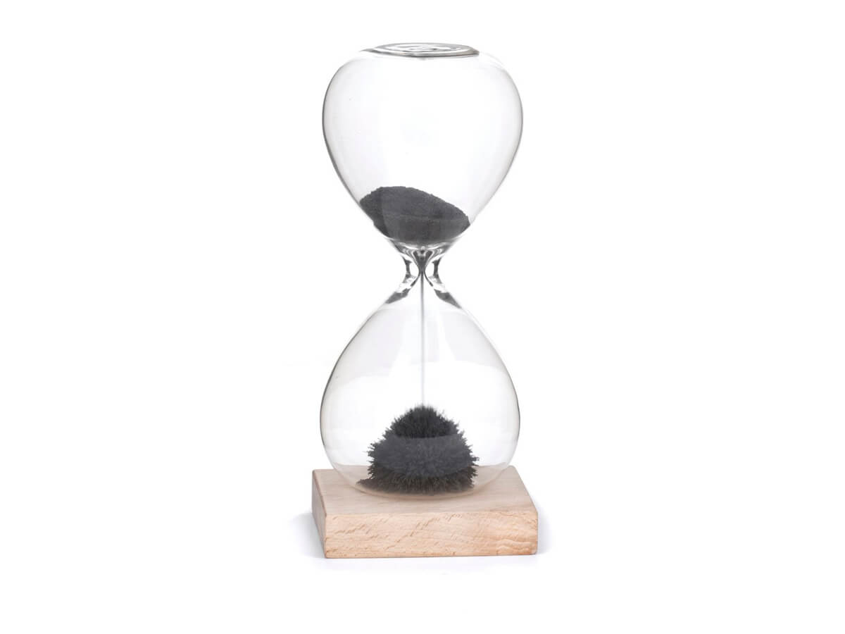 Reloj de arena magnetica